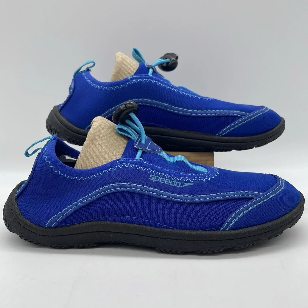 New SPEEDO Youth S‎ (13/1) Water Shoes Blue Swim Sneakers Outdoor Adjustable